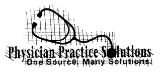 PHYSICIAN PRATICE SOLUTIONS ONE SOURCE MANY SOLUTIONS logo