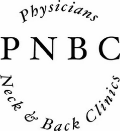 PHYSICIANS NECK & BACK CLINICS PNBC logo