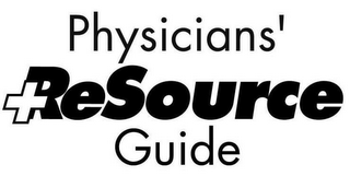 PHYSICIANS' + RESOURCE GUIDE logo