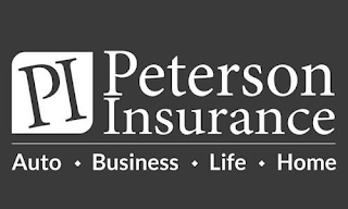 PI PETERSON INSURANCE AUTO · BUSINESS · LIFE · HOME logo
