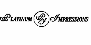 PI PLATINUM IMPRESSIONS logo
