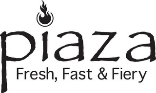 PIAZA FRESH, FAST & FIERY logo