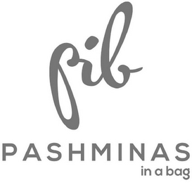PIB PASHMINAS IN A BAG logo