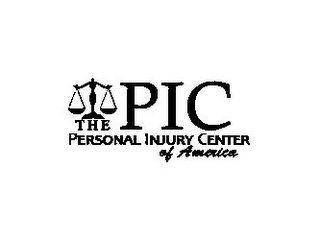 PIC THE PERSONAL INJURY CENTER OF AMERICA logo
