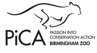 PICA PASSION INTO CONSERVATION ACTION BIRMINGHAM ZOO logo