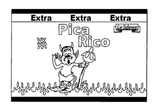 PICA RICO EXTRA EXTRA EXTRA VK LA SABROZA logo