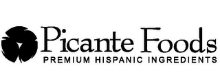 PICANTE FOODS PREMIUM HISPANIC INGREDIENTS logo