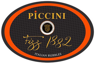 PICCINI FIZZ 1882 ITALIAN BUBBLES UNA TRADIZIONE DI FAMIGLIA DAL 1882 logo