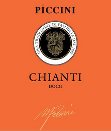 PICCINI UNA TRADIZIONE DI FAMIGLIA DAL 1882 CHIANTI DOCG logo