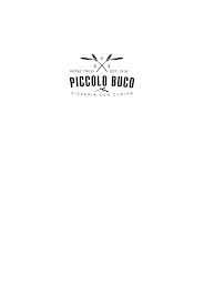 PICCOLO BUCO RIONE TREVI PIZZERIA CON CUCINA EST. 1916 O P B logo