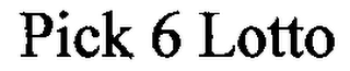 PICK 6 LOTTO logo
