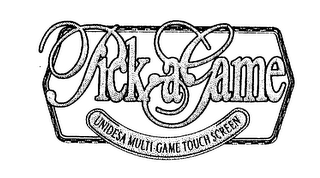PICK A GAME UNIDESA MULTI-GAME TOUCH SCREEN logo