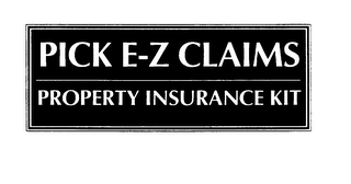 PICK E-Z CLAIMS PROPERTY INSURANCE KIT logo