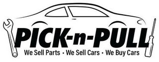 PICK-N-PULL WE SELL PARTS · WE SELL CARS · WE BUY CARS logo