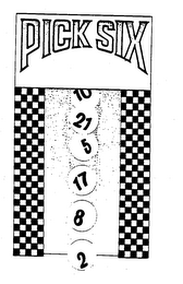PICK SIX 2 8 17 5 21 10 logo