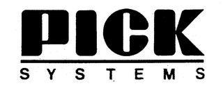 PICK SYSTEMS logo