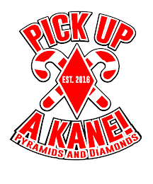 PICK UP A KANE! PYRAMIDS AND DIAMONDS EST 2016 logo