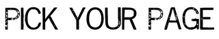 PICK YOUR PAGE logo