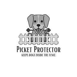 PICKET PROTECTOR KEEPS DOGS INSIDE THE FENCE logo