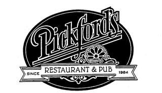 PICKFORD'S RESTAURANT & PUB SINCE 1984 logo
