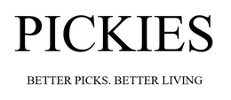 PICKIES BETTER PICKS. BETTER LIVING logo