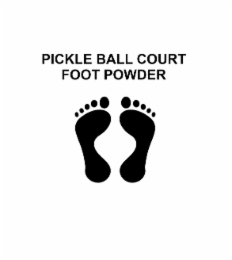 PICKLE BALL COURT FOOT POWDER logo