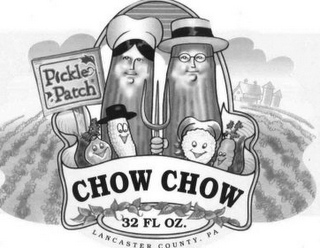PICKLE PATCH CHOW CHOW 32 FL OZ. LANCASTER COUNTY, PA logo