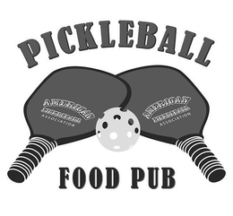 PICKLEBALL FOOD PUB AMERICAN PICKLEBALL ASSOCIATION AMERICAN PICKLEBALL ASSOCIATION logo