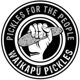 PICKLES FOR THE PEOPLE WAIKAPU PICKLES logo