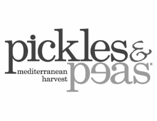 PICKLES & PEAS MEDITERRANEAN HARVEST logo
