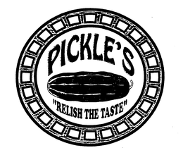 PICKLE'S "RELISH THE TASTE" logo