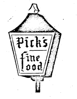 PICK'S FINE FOOD logo