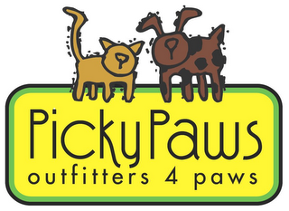 PICKYPAWS OUTFITTERS 4 PAWS logo