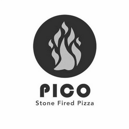 PICO STONE FIRED PIZZA logo
