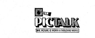PICTALK ONE PICTURE IS WORTH A THOUSAND WORDS logo