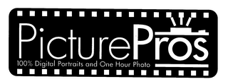 PICTUREPROS 100% DIGITAL PORTRAITS AND ONE HOUR PHOTO logo