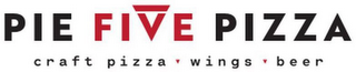 PIE FIVE PIZZA CRAFT PIZZA WINGS BEER logo