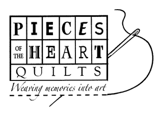PIECES OF THE HEART QUILTS WEAVING MEMORIES INTO ART logo