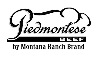PIEDMONTESE BEEF BY MONTANA RANCH BRAND logo