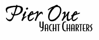 PIER ONE YACHT CHARTERS logo