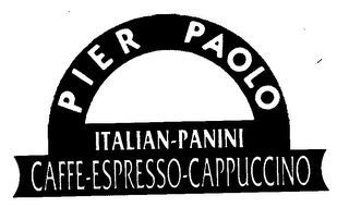 PIER PAOLO ITALIAN-PANINI CAFFE-ESPRESSO-CAPPUCCINO logo