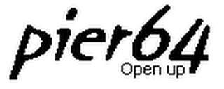 PIER64 OPEN UP. logo
