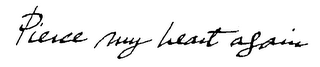 PIERCE MY HEART AGAIN logo