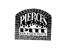 PIERCE'S PITT BAR-B-QUE SAUCE logo
