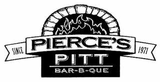 PIERCE'S PITT BAR-B-QUE SINCE 1971 logo