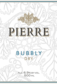 PIERRE BUBBLY DRY ALC. 6.9% BY VOL. 500ML