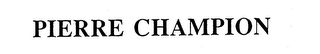 PIERRE CHAMPION logo