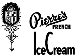 PIERRE'S FRENCH ICE CREAM logo