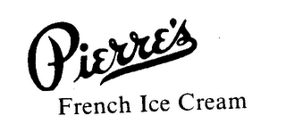 PIERRE'S FRENCH ICE CREAM logo