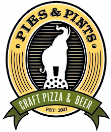 PIES & PINTS CRAFT PIZZA & BEER EST.2003 logo